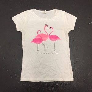 💕J.Crew Factory | Girls 14 | Flamingo Party Tee